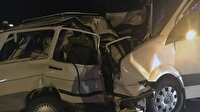 Tur minibüsü ile otomobil çarpıştı: 1 ölü