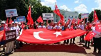 Beyaz Saray önünde 'Darbeye Karşı Demokrasi' mitingi