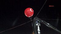 Rizeli gencin dev balon nöbeti