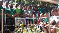 Bursaspor taraftarlarından Halisdemir'in kabrine ziyaret