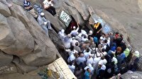 Hacı adayları Hira Mağarası’nı ziyaret ediyor