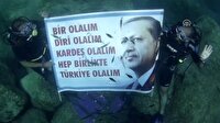 Dalgıçlardan Erdoğan'a su altında destek mesajı