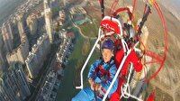 Uçmak için kendi paramotorunu imal etti