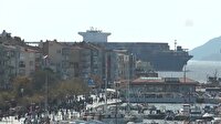 Çanakkale sularında 180 bin tonluk dev gemi