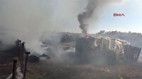 Çöp yakmak isterken çiftliği yaktılar