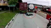 Korkunç motosiklet kazası kamerada