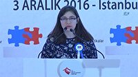 Otizmli genç kızın konuşması Başbakan'dan büyük alkış aldı