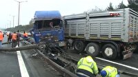 TEM'de TIR kazası: Trafik felç
