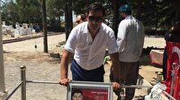 Şehit emniyet amirinin Halisdemir'in kabri başındaki fotoğrafı