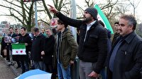Halep'teki katliam Hollanda'da protesto edildi