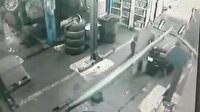 Oto teknisyeni tamirhane kanalına düştü
