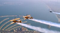 Sırt roketi ile Dubai üzerinden uçtular