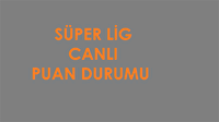 Süper Lig puan durumu! 17. hafta canlı puan durumu ve sonuçları