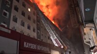 Kayseri'de belediye binası alev alev yandı
