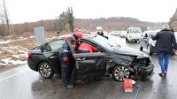 Zonguldak Haber: Viraja hızlı giren otomobil takla attı