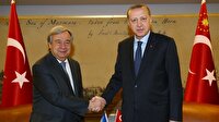 Cumhurbaşkanı Erdoğan BM Genel Sekreteri Guterres'i kabul etti