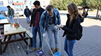 Üniversite öğrencilerinden örnek davranış