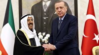 Cumhurbaşkanı Erdoğan Kuveyt Emiri'yle görüştü