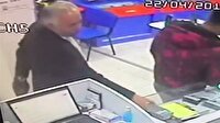Cep telefonu hırsızlığı güvenlik kamerasında