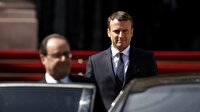 Macron, Hollande'ı böyle yolcu etti.