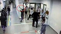 Devlet hastanesinde baltalı dehşet kamerada