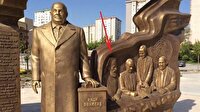 CHP'li belediye Türk düşmanı başpiskopos Makarios'un heykelini dikti