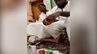 Paul Pogba Mekke'de iftar sofrasına oturdu