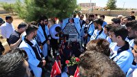 Şehidin kepi mezarına bırakıldı