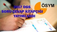 ÖSYM giriş! DGS soru kitapçığı! ÖSYM DGS cevap anahtarı kitapçığı
