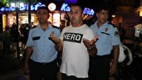 Adana'da "Hero" yazılı tişört giyen şahıs gözaltına alındı