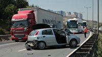 Anadolu Otoyolu'nda zincirleme trafik kazası: 2 yaralı