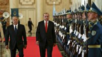 Cumhurbaşkanı Erdoğan Kazakistan'da böyle karşılandı