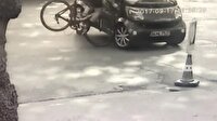 Profesyonel bisikletçinin ölümden döndüğü an kamerada