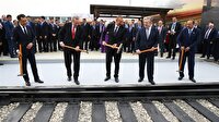 Bakü'de liderlerden tarihi kareler