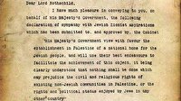 Hürriyetten esarete: Balfour Deklarasyonu