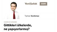 Gittikleri ülkelerde, ne yapıyorlarmış?