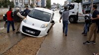 Antalya’da yol çöktü