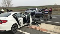 Tekirdağ yolunda kaza: 3 yaralı