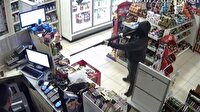 Markette av tüfekli soygun kamerada
