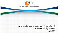 Çıkmış ALES soruları ve cevapları-ALES soruları ne zaman açıklanır?