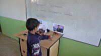 Necmettin öğretmen için tahtaya bu yazıyı yazdılar