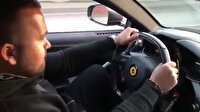 Tofaşçılar gibi vites atan Ferrari sürücüsü