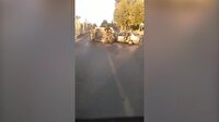 Canlı yayında feci kaza anı kamerada