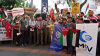 Antalya'da Kudüs protestosu