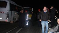 Servis aracı otobüse çarptı: 8 yaralı