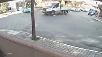 Kamyonetle belediye otobüsü böyle çarpıştı