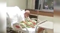 Rüyasında hasta yatağından kalkıp abdest alan eli öpülesi dede