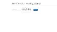 Hac kura sonuçları açıklandı! Hac kura sonuçları sorgulama!