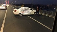15 Temmuz Şehitler Köprüsü'nde trafik durdu