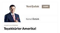 Teşekkürler Amerika!